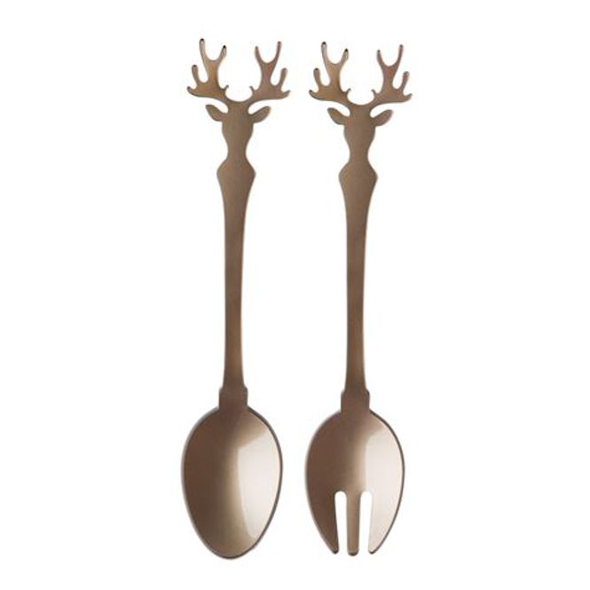 Hovedbilde Renne Salatbestikk, Caramel - Sabre