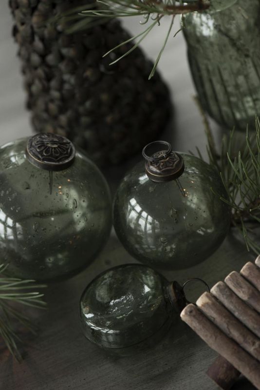 Julekule mosegrønn D:9,5 cm| IB Laursen