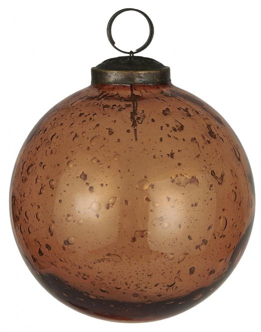 Hovedbilde Julekule rav D:9,5 cm| IB Laursen