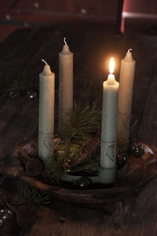 Julekule 8 stk små - mosegrønn | IB Laursen