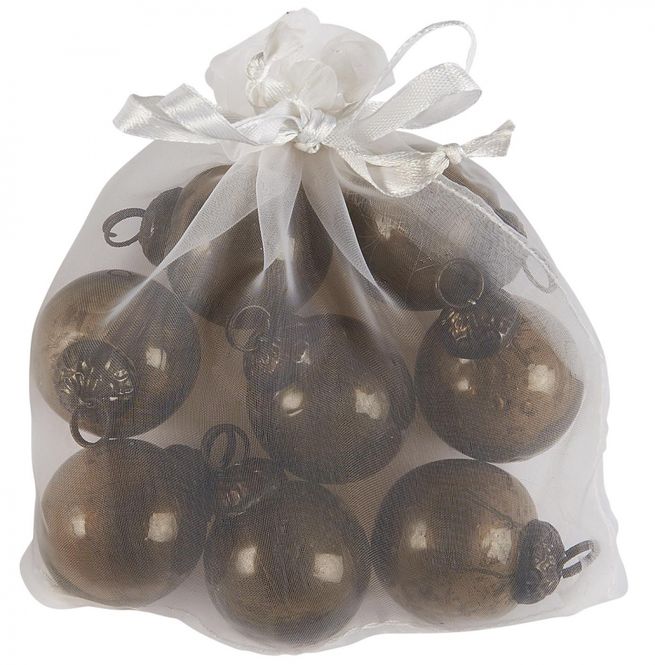 Hovedbilde Julekule 8 stk små - chocolate | IB Laursen