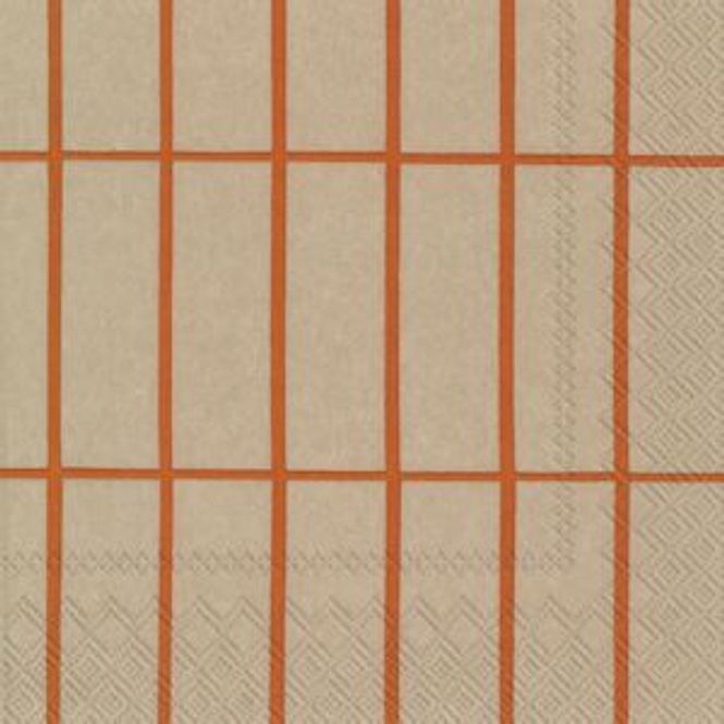 Hovedbilde Tiliskivi Linen Copper lunsjserviett - Marimekko