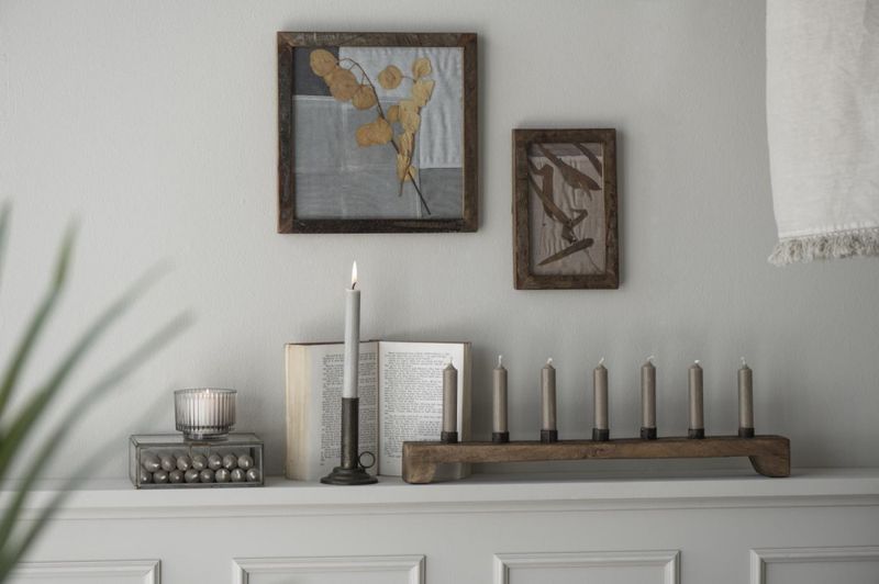 Kronelys eske med 4 - Askegrå | IB Laursen