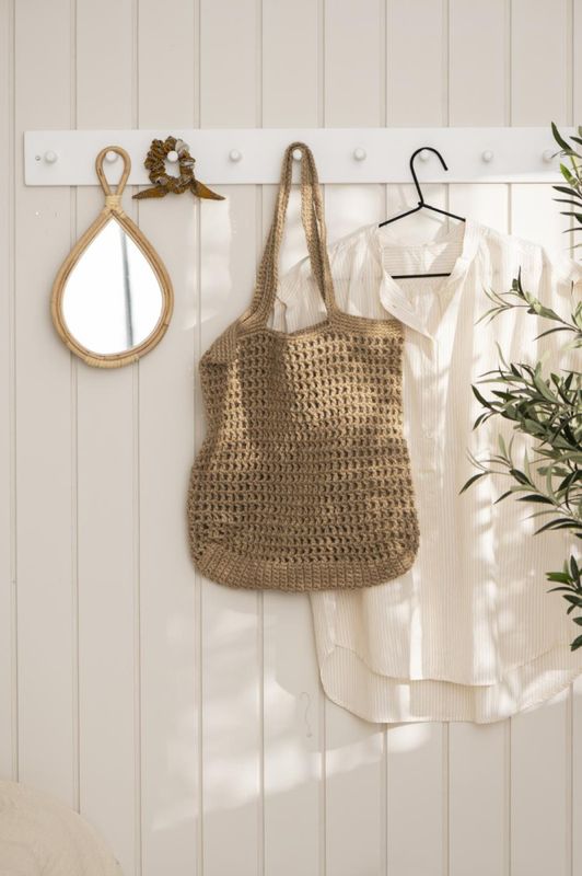 Heklet veske i jute | IB Laursen