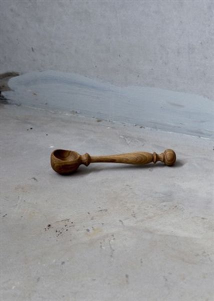 Måleskje i Eik 19cm