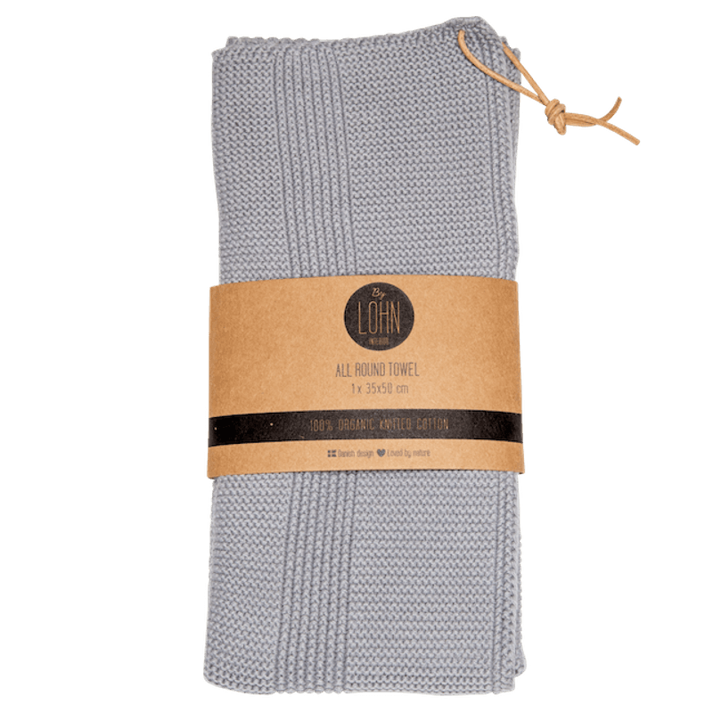 All round håndkle strikket - Spanish Grey | By LOHN