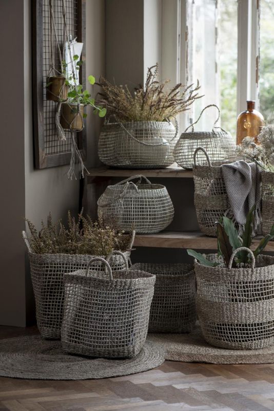 Kurv i sjøgress med hank - m | IB Laursen