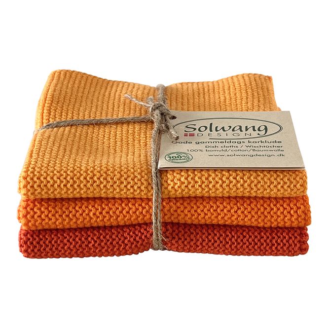 Hovedbilde Orange kombi 3pk Kjøkkenkluter økologisk
