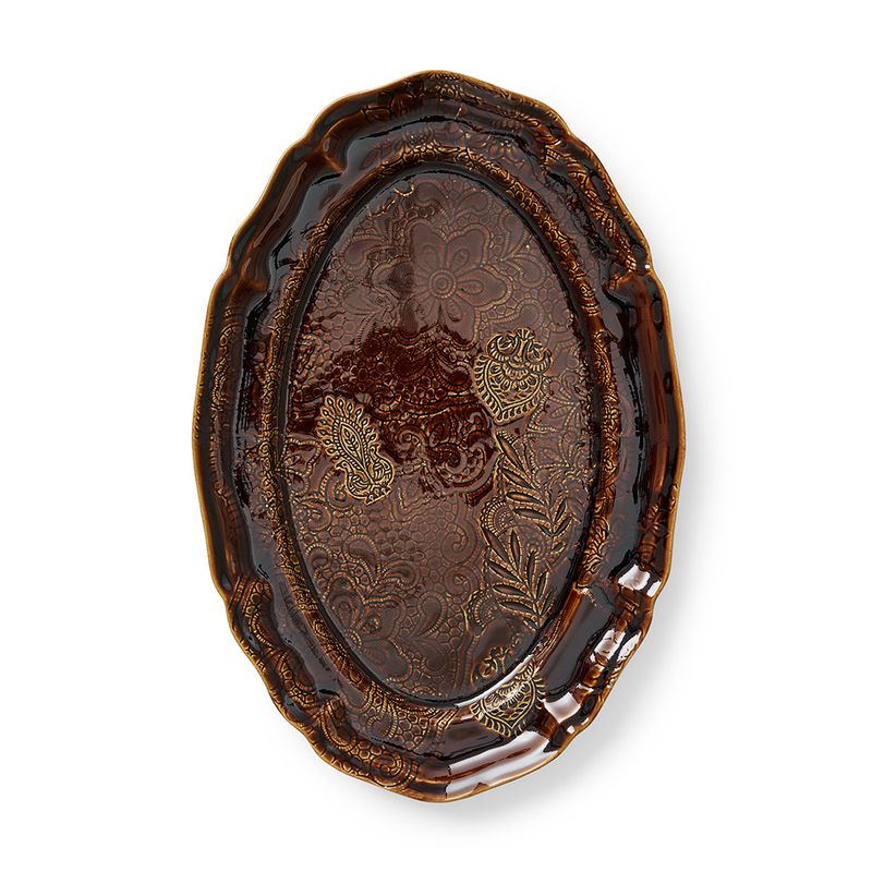 Coffee Large oval dish - Stort ovalt serveringsfat